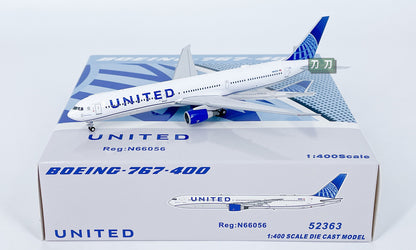 1:400 PandaModel UNITED B767-400 N66056 Passenger Airplane Diecast Model