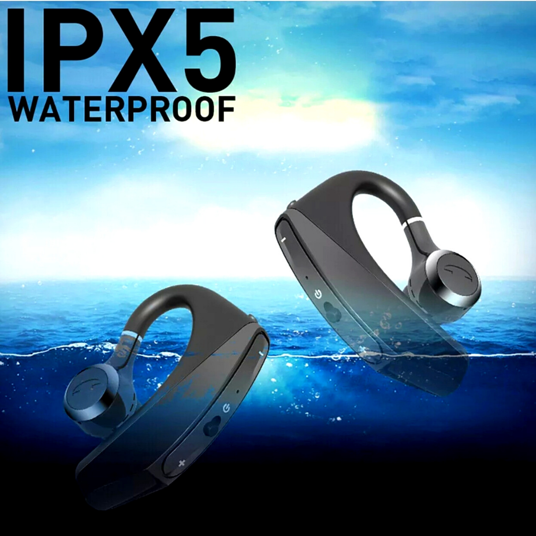 1Pair-Bluetooth 5.0 Earpiece Wireless Headset Noise Cancelling Earbuds Trucker