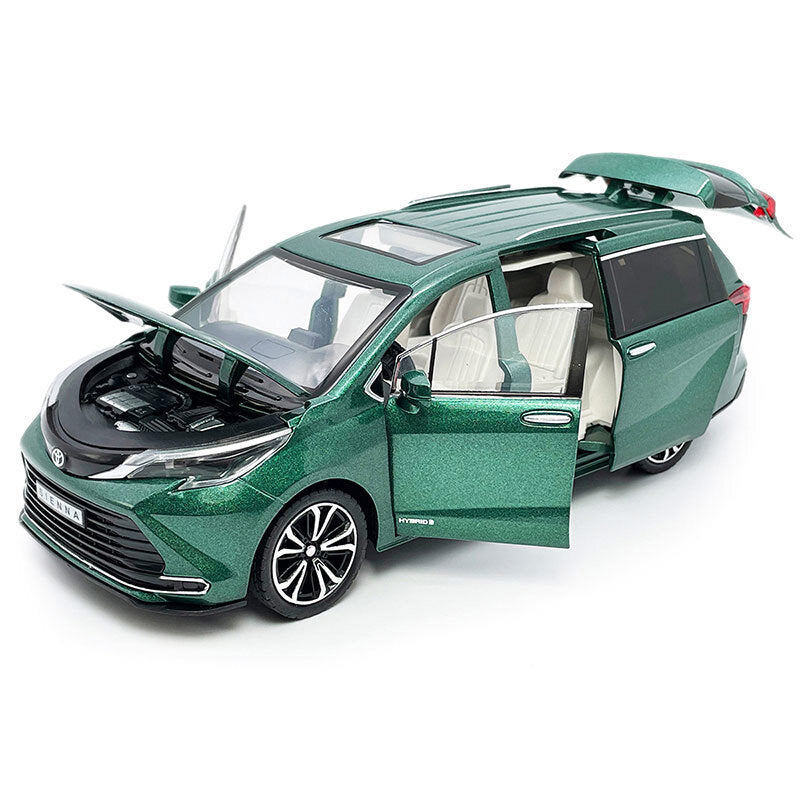 1/24 Sienna MPV Model Toy Car Metal Diecast Toy Vehicle Boys Toys for Kids Gifts