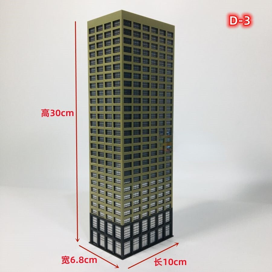 City HighHouse 1:300 Architectural Model Skyscraper Scene Building Model