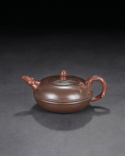 Chinese Yixing Zisha Clay Handmade Exquisite Teapot （松竹梅 底款：汪寅仙）