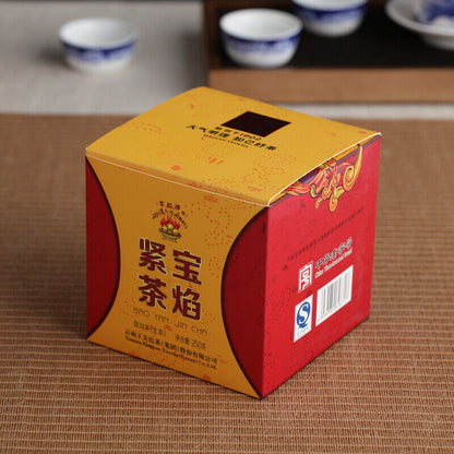 2014 Xiaguan Flame Tibetan Bao Yan Jin Cha Mushroom Shaped Pu'er Tea 250g Raw