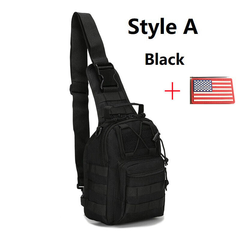 Military Tactical Pack Sling Backpack Bag Hiking Camping Hunting Travelling