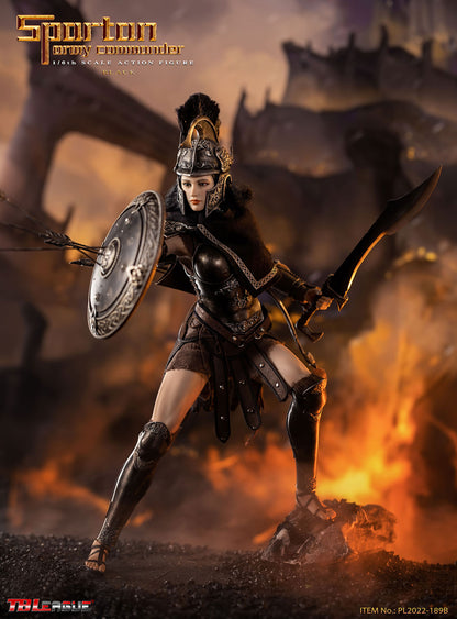 1/6 Scale TBLeague Spartan Army Commander -Black Action Figure
