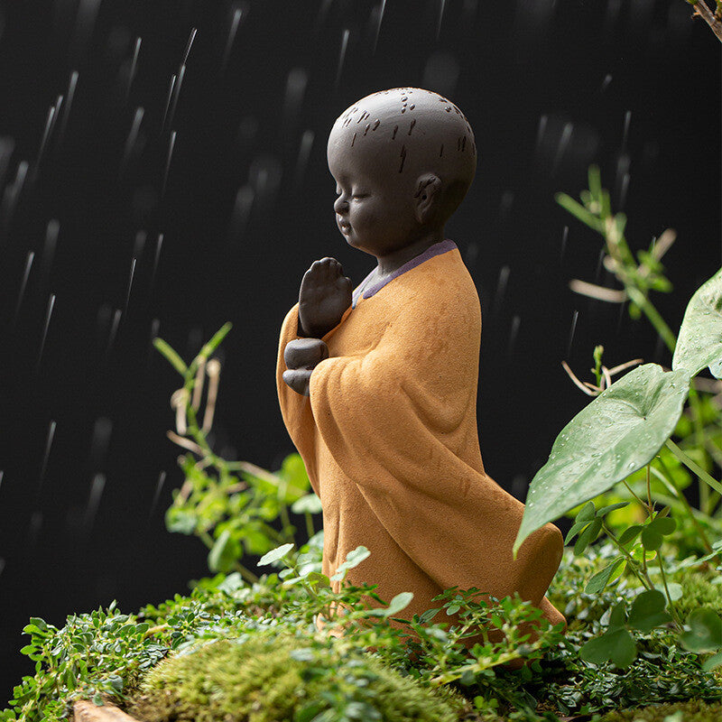 Real Yixing Zisha Tea Pet Creative House Warming Gift Monk Statue Filter Net New