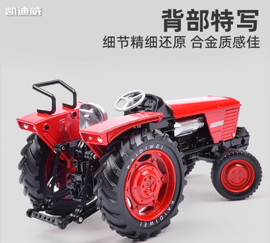 1:18 KAIDIWEI Wheeled Tractor Farm Vehicle Agricultural Machinery Diecast Model