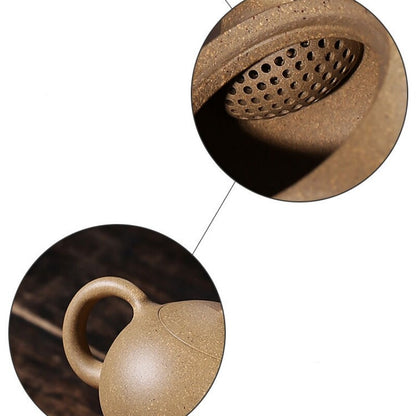 xishi pot marked ball shaped infuser holes yixing zisha duan clay tea pot 120ml