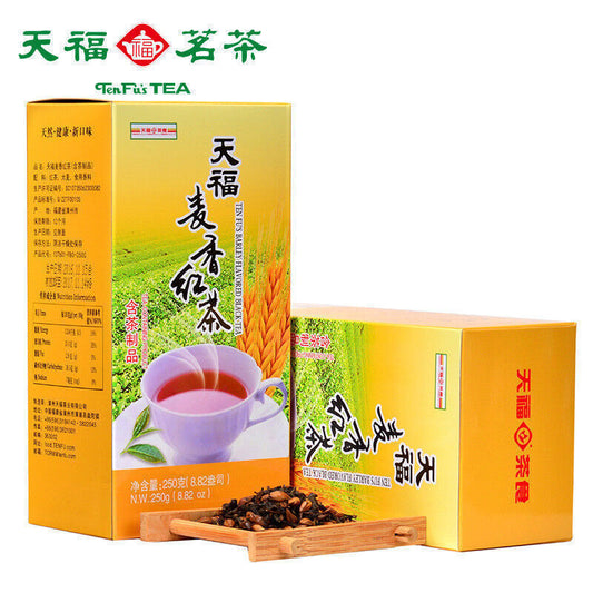 【天福茗茶 麦香红茶250g/盒】chinese Tea Maixiang Black Tea大麥茶麥香风味紅茶barley Tea Free Shipping