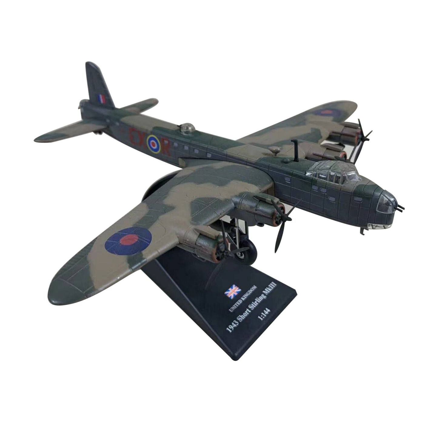 1/144 Scale Diecast Alloy WWII Short Sterling MK.lll Bomber Aircraft Model