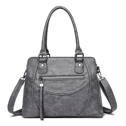 Polyester Shoulder Bag Large Capacity Retro Messenger Casual Tote Bag 31*14*24CM