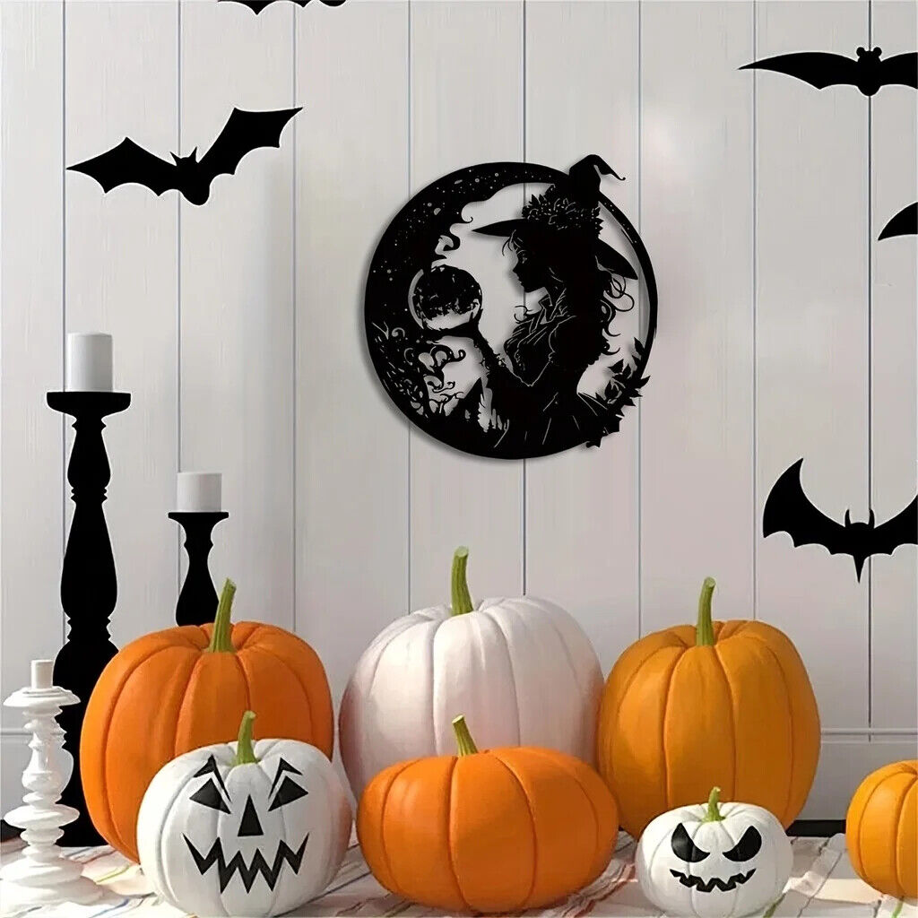 1pc Metal Witch Wall Art - Add A Terrible Touch To Your Home Decor