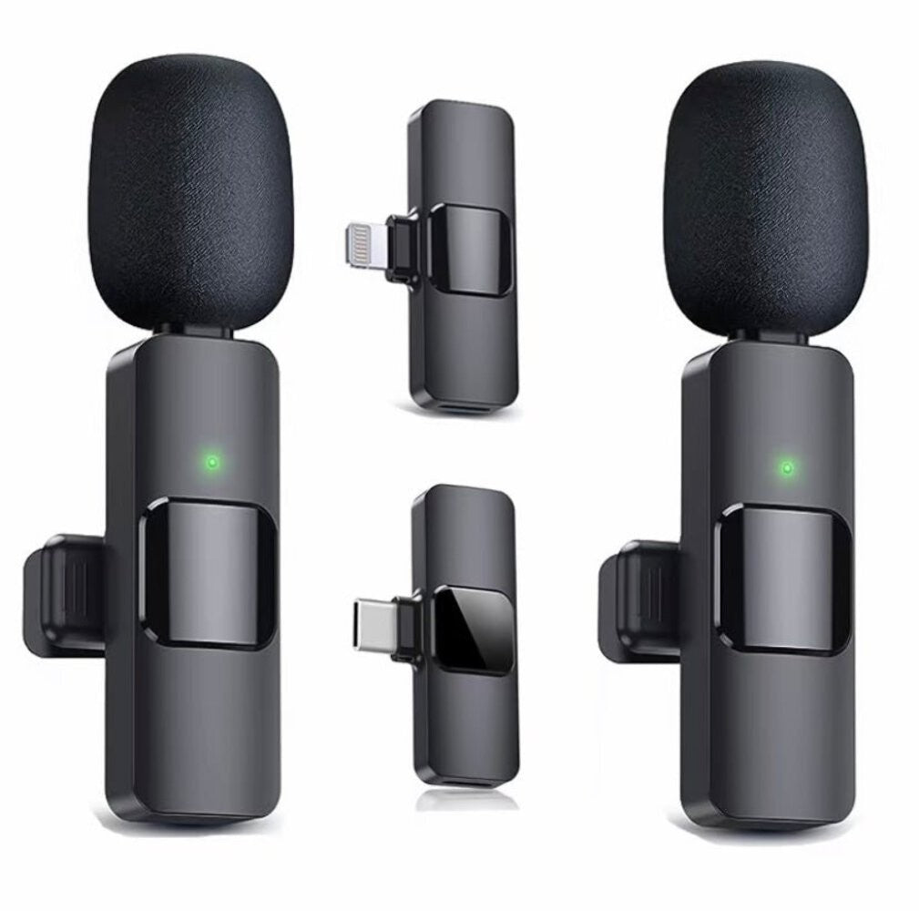 Wireless Lavalier Microphone – Type-C iPhone & USB
