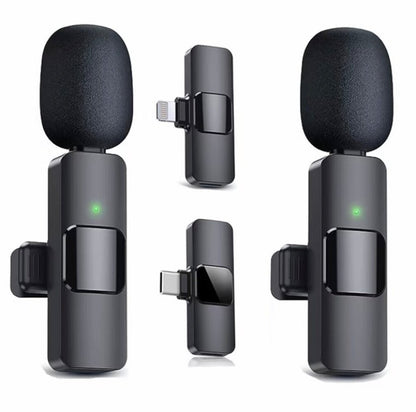 Wireless Lavalier Microphone – Type-C iPhone & USB