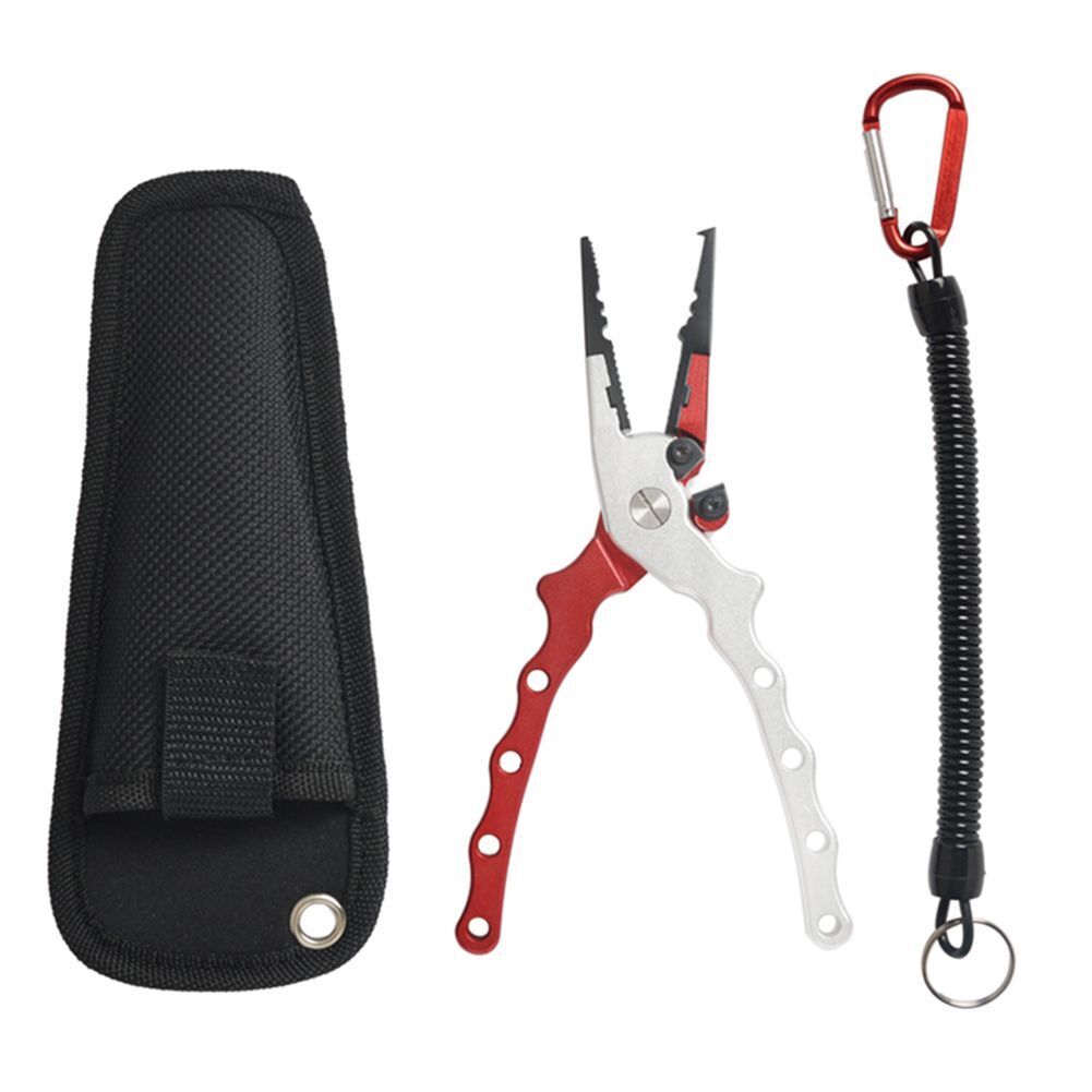Multifunctional Fishing Pliers Hook Remover Fishing Tool Aluminum Lip Gripper