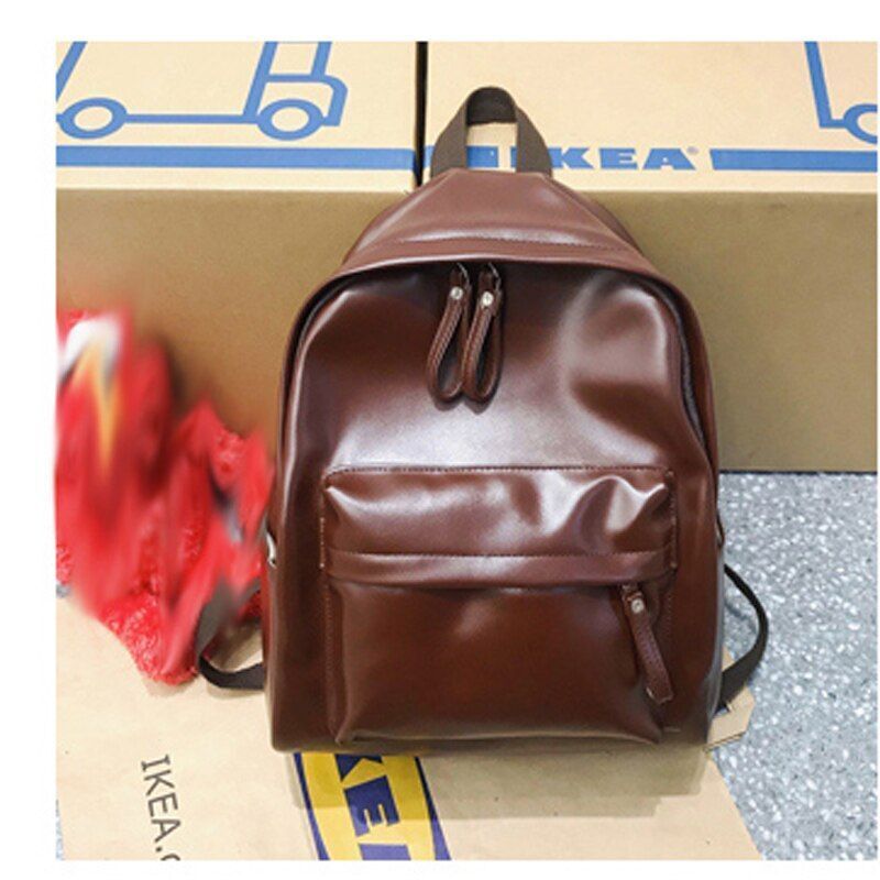 Fashion Backpack Large Leather Laptop High Quality Book Schoolbag Students 1 PC