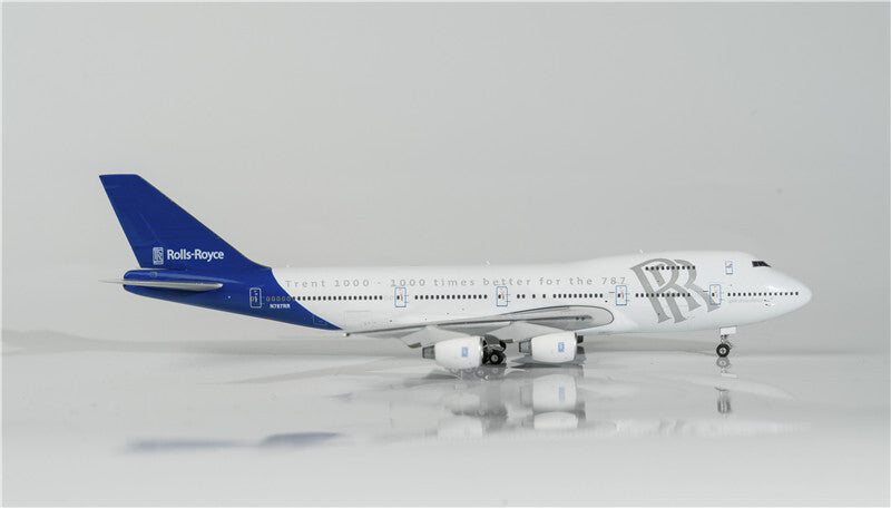 Phoenix for Rolls Royce for Boeing 747-200 N787RR Old painting 1/400 Plane Model