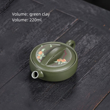 Full Handmade Tea Pot Hand Carved Real Yixing Zisha Clay Master Pot Big Mouth