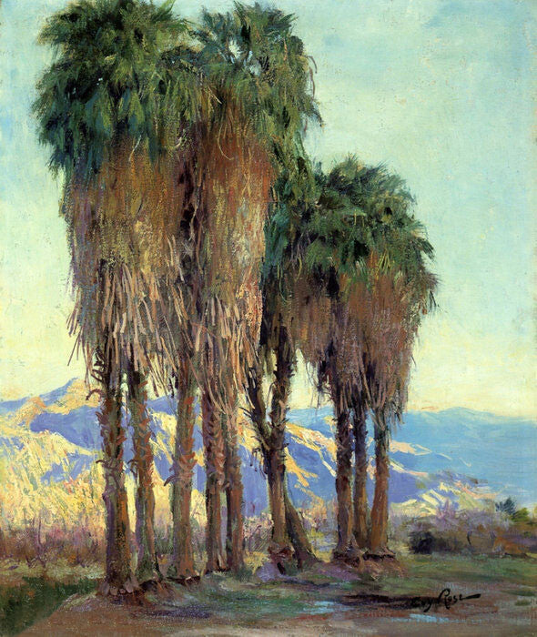 Dream-art Oil painting Guy_Rose-Palms impression landscape in autumn season art