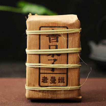 DR. PU'ER TEA Lao Man E Pu-erh Tea Brick 500g Old Tree Ripe Puer Pu'er Shu Tea