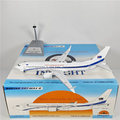 1:200 Inflight ROYAL AUSTRALIAN AIR FORCE B737MAX8 Plane Diecast Aircraft Model