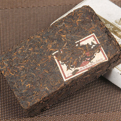 250g Yunnan Organic Aged Tree Old Pu-erh Ripe Tea Brick Chinese Cooked Tea