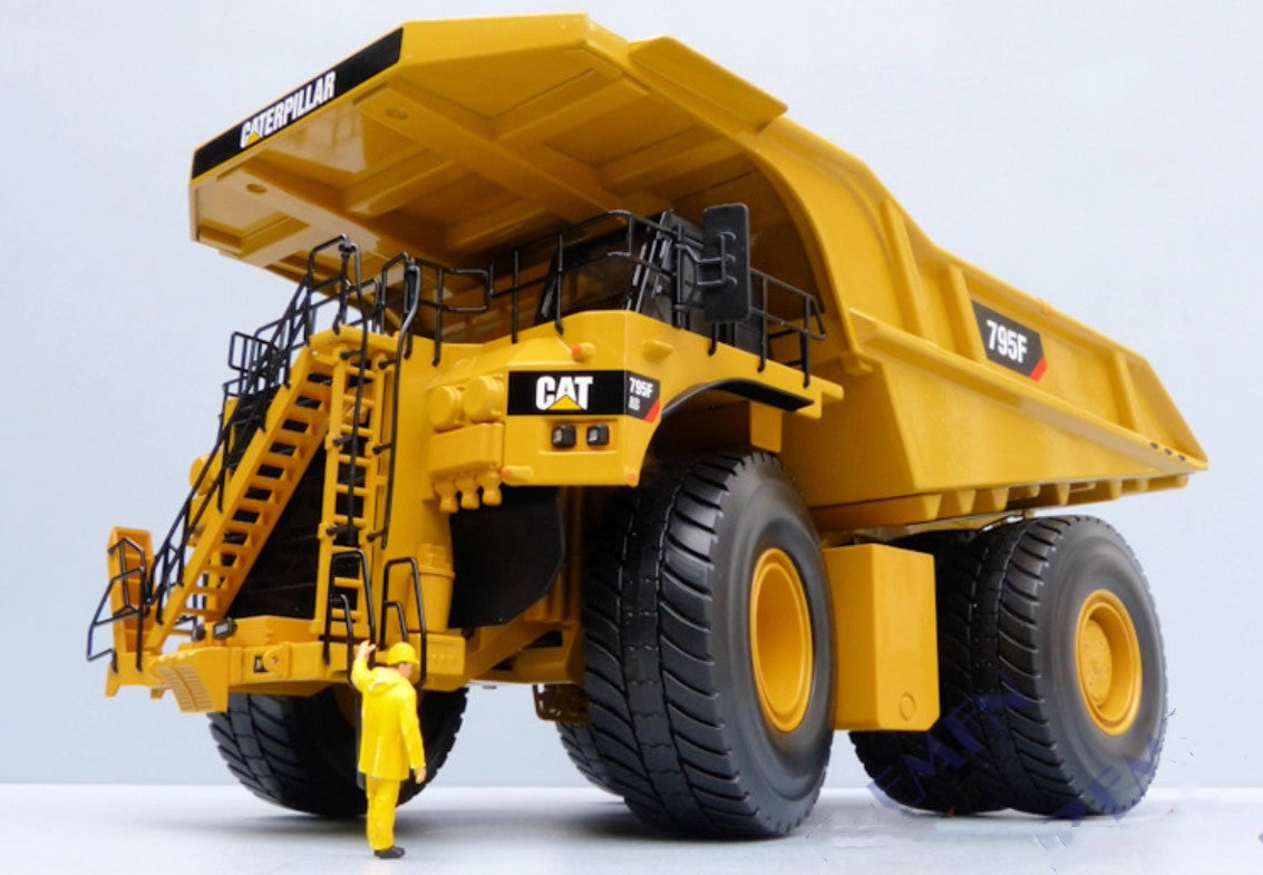1:50 DM CAT795F Off-Highway Truck Mine Dump Truck Construction Diecast Model