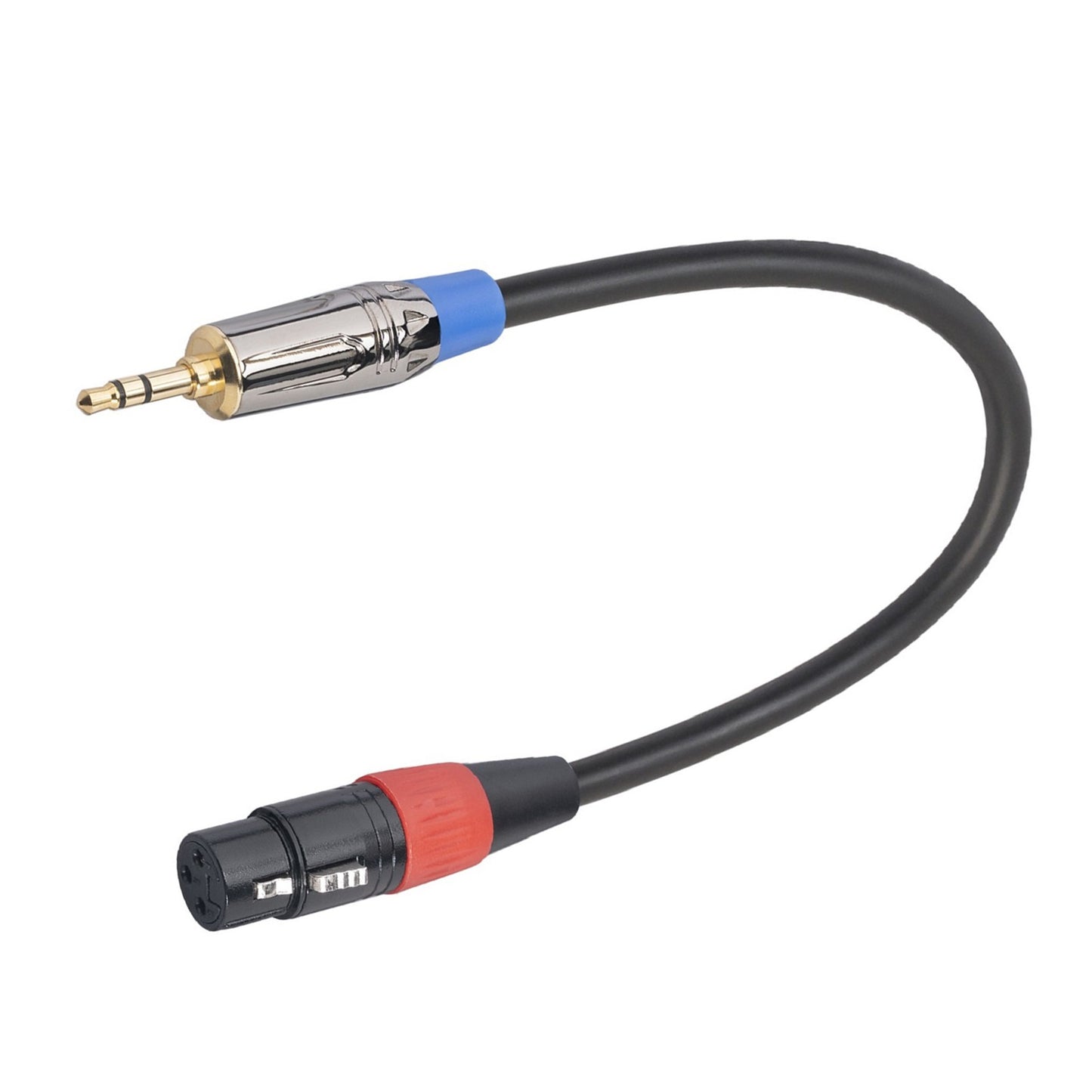 3.5mm TRS Male to 3Pin XLR Female Cable Dual Layer Shielded Mic Audio Cable