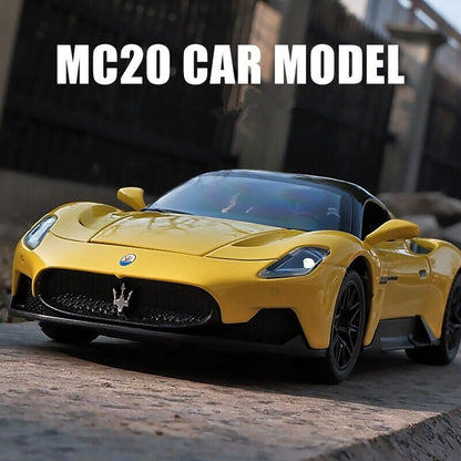 1:32 Maserati MC20 Cabrio Dicast Model Toy Car Vehicle Collection Gift Kid Sound