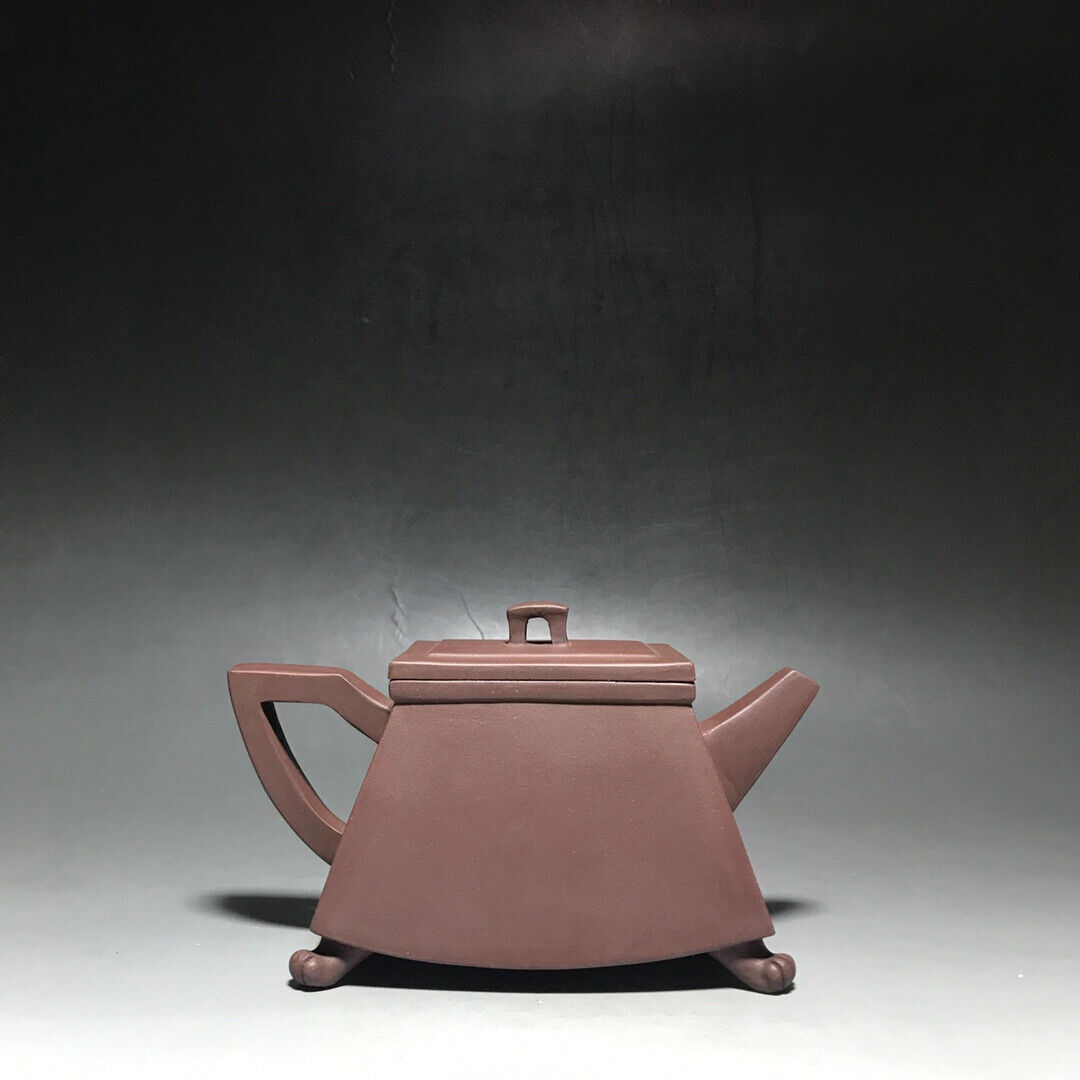 Chinese Yixing Zisha Clay Handmade Exquisite Teapot（四方足鼎 底款：如图）