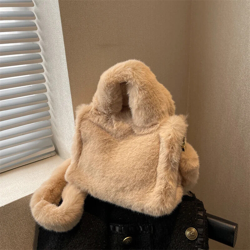 Bag Plush Handbag Cute Warm Shoulder Crossbody Bag Women
