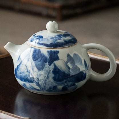 250ml Jingdezhen HandPainted Teapot Antique Porcelain Kettle Kung Fu Tea Set