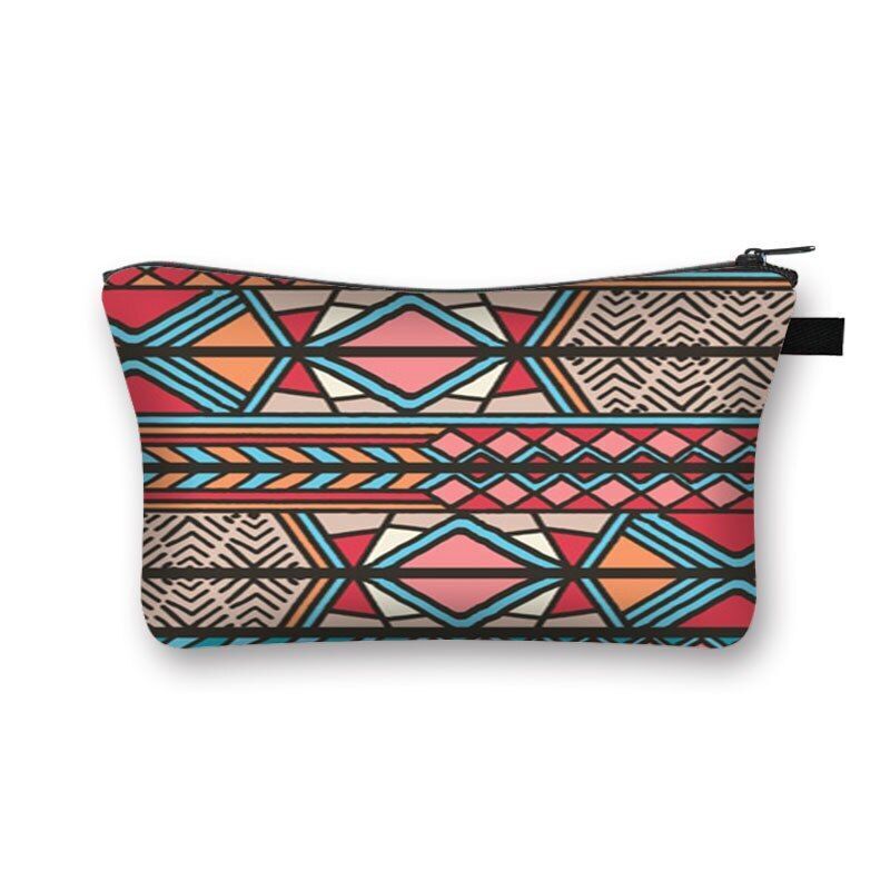 Bohemian Print Cosmetic Bag Fashion Travel Lipstick Toiletry Bag Shopping Purse