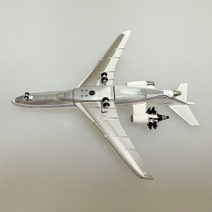 1:400 JC Wings B727-100 N32720 White with Striped Livery Diecast Aircraft Model