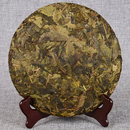 357g Puerh Tea Hundred Year Old Tree Raw Tea Cake Golden Leaf Puerh Tea Cake