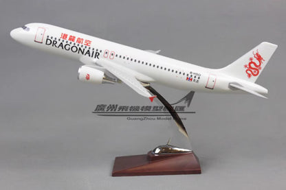 38CM DRAGONAIR AIRBUS A320 B-HSO Passenger Plane Airplane Resin Aircrarft Model