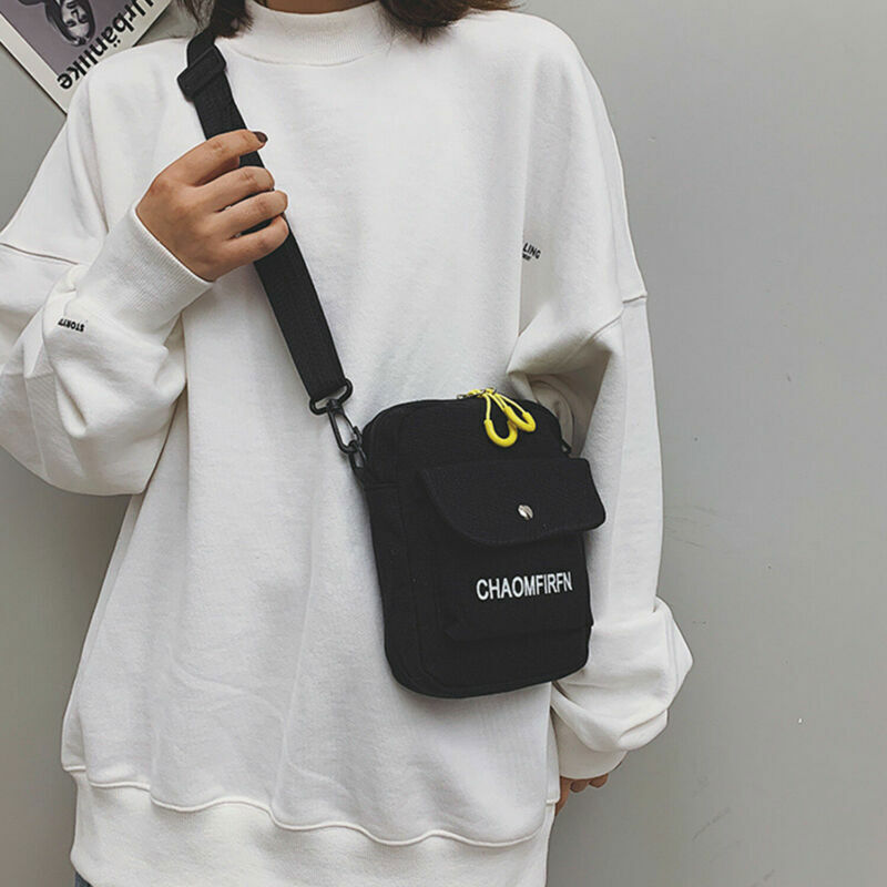 Women Ladies Shoulder Crossbody Bag Canvas Messenger Handbags Bags Men Fashion