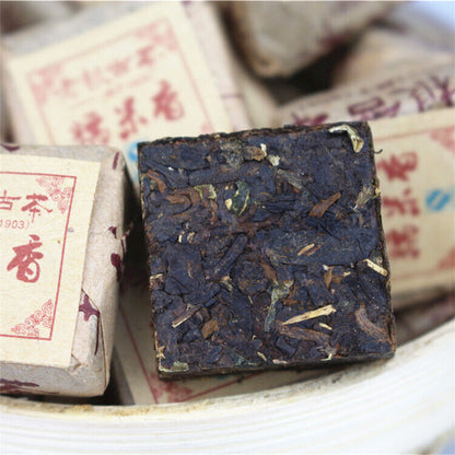 500g Yunnan Menghai Glutinous Rice Pu-erh Tea Pu-erh Mini Tuocha Square Brick