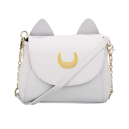 Cat Ear Crossbody Bag Small Shoulder Synthetic Leather Handbag Elegant Traveling