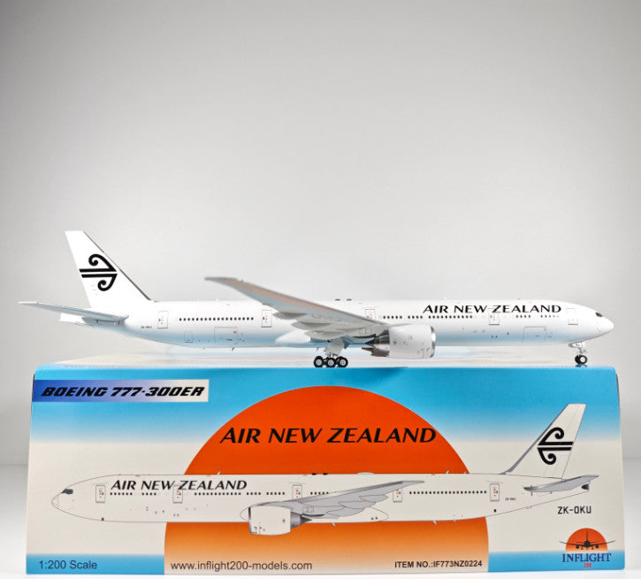 1:200 InFlight Air New Zealand B777-300ER ZK-OKU Airplane Diecast Plane Model