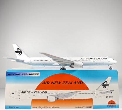 1:200 InFlight Air New Zealand B777-300ER ZK-OKU Airplane Diecast Plane Model