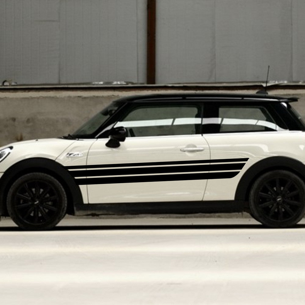 Car Decals Racing Rally stripes 72'' for MINI SD Vinyl Side Door Stickers ZC975