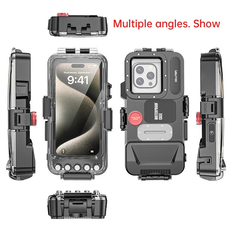 98.5FT Waterproof Bluetooth Dive Case for Samsung and iPhone Deep Sea Shooting