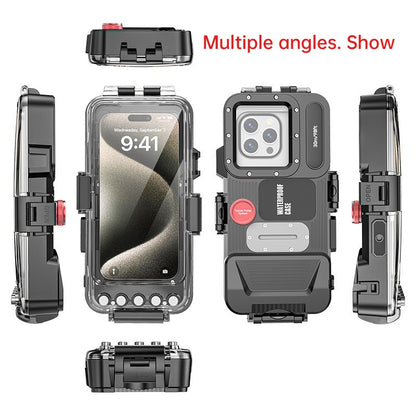 98.5FT Waterproof Bluetooth Dive Case for Samsung and iPhone Deep Sea Shooting