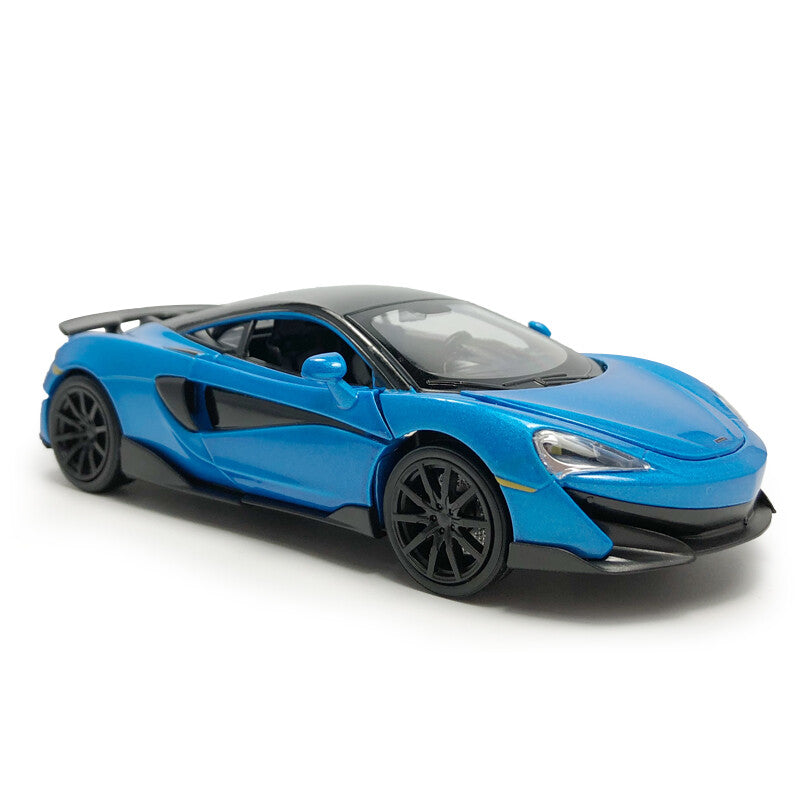 1:32 McLaren 600LT Model Car Diecast Toy Cars Light Sound Kids Toys Gifts Blue