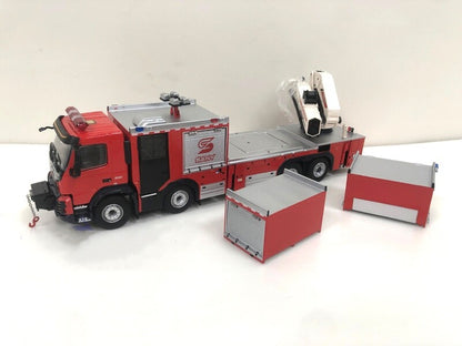 1:50 SANY JY200 Fire Engine Truck Emergency Recue Vehicles Diecast Model