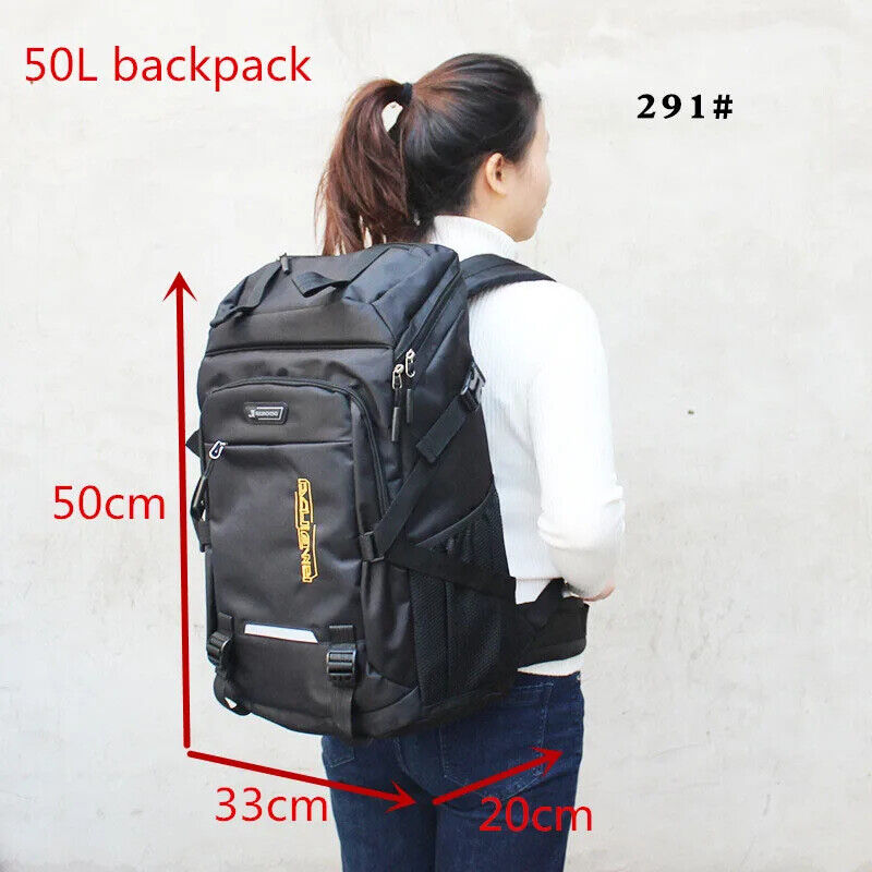 80L 50L Men's Backpack Travel Sports Hiking Backpack School Bag Pack Women