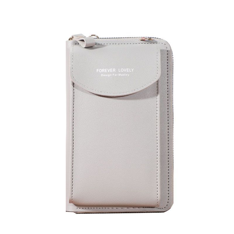 Wallet Diagonal Synthetic Phone Clutch Bag Purse Large Travel Card Holder Cover