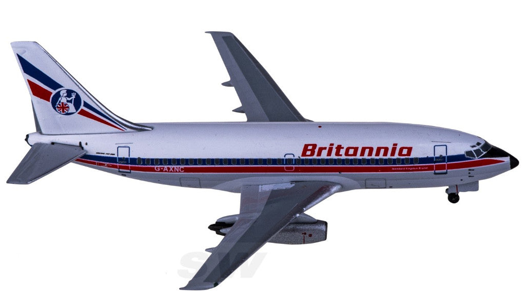 1:400 AeroClassics Britannia BOEING 737-200 Passenger Airplane Diecast Model