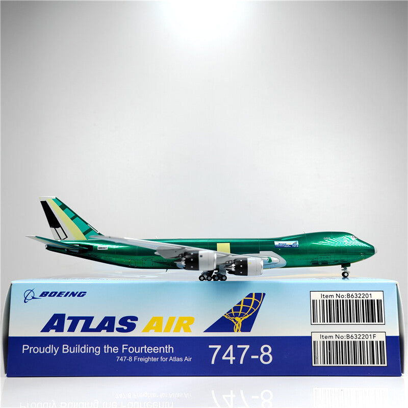1:400 HX Model ATLAS AIR BOEING B747-8F Aircraft Airplane Diecast Plane Model