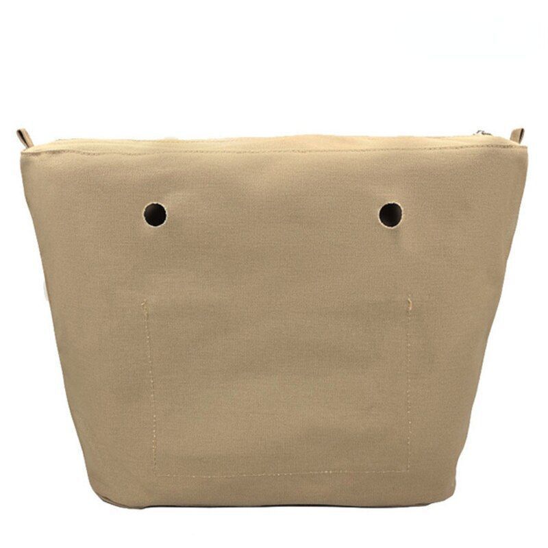 Waterproof Insert Inner Lining Zipper Pocket Bag Handbag Silicone Package Canvas